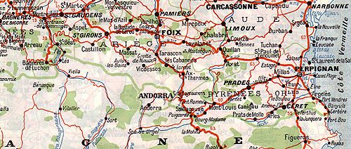 Perpignan, Ax-les-Thermes, Bagneres-de-Luchon, Salardu, La Seu d'Urgell, Prats de Mollo